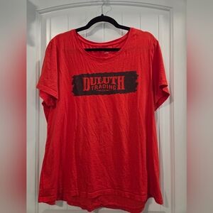 Duluth Trading Co Bold Red Tee